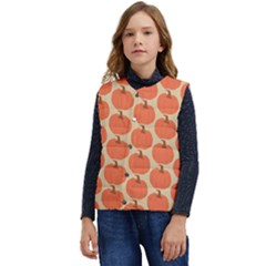 Cute Pumpkin Kid s Short Button Up Puffer Vest	 by ConteMonfrey