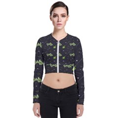 Halloween - The Witch Is Back   Long Sleeve Zip Up Bomber Jacket