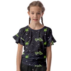 Halloween - The Witch Is Back   Kids  Cut Out Flutter Sleeves by ConteMonfrey