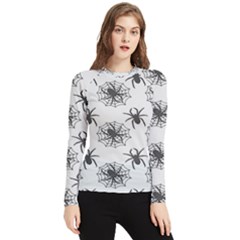 Spider Web - Halloween Decor Women s Long Sleeve Rash Guard by ConteMonfrey