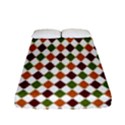 Halloween Palette Plaids   Fitted Sheet (Full/ Double Size) View1