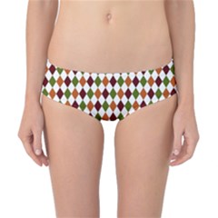 Halloween Palette Plaids   Classic Bikini Bottoms by ConteMonfrey