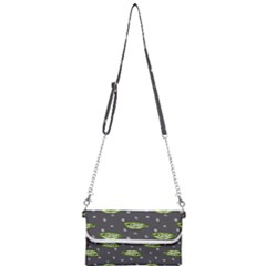 Green Vampire Mouth - Halloween Modern Decor Mini Crossbody Handbag by ConteMonfrey