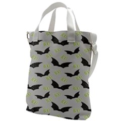 Boo! Bat Rain - Halloween Decor  Canvas Messenger Bag by ConteMonfrey