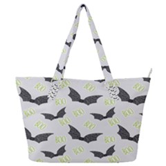 Boo! Bat Rain - Halloween Decor  Full Print Shoulder Bag by ConteMonfrey