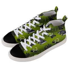 Ocultism Wicca Real Witch Halloween  Men s Mid-top Canvas Sneakers by ConteMonfrey