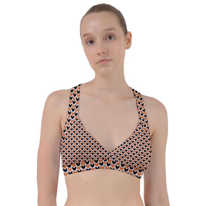 Halloween Plaids arrow Sweetheart Sports Bra