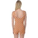 Cute Little Ghosts Halloween Theme One Piece Boyleg Swimsuit View2