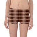 Halloween Black Orange Plaids Boyleg Bikini Bottoms View1