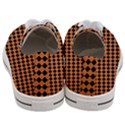 Halloween Black Orange Plaids Women s Low Top Canvas Sneakers View4