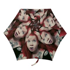 Creepy Monster Student At Classroom Mini Folding Umbrellas by dflcprintsclothing