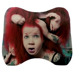 Creepy Monster Student At Classroom Velour Head Support Cushion by dflcprintsclothing