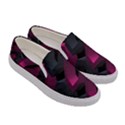 Hexagon Geometric Art Design Women s Canvas Slip Ons View3