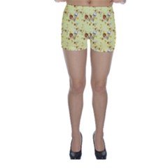 Ice Cream Cone Dessert Skinny Shorts by Wegoenart