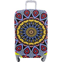 Kaleidoscope Mandala Colorful Luggage Cover (large) by Wegoenart