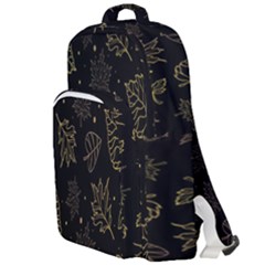 Leaves-01 Double Compartment Backpack by nateshop