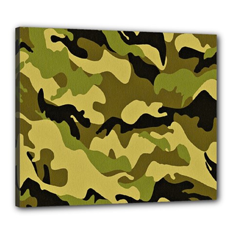 Army Camouflage Texture Canvas 24  X 20  (stretched)