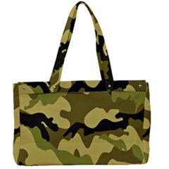 Army Camouflage Texture Canvas Work Bag by nateshop