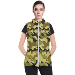 Army Camouflage Texture Women s Puffer Vest by nateshop