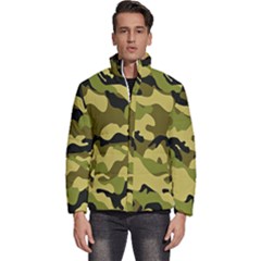 Army Camouflage Texture Men s Puffer Bubble Jacket Coat by nateshop