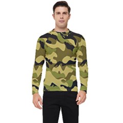 Army Camouflage Texture Men s Long Sleeve Rash Guard by nateshop