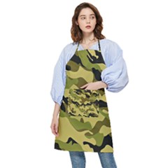 Army Camouflage Texture Pocket Apron by nateshop