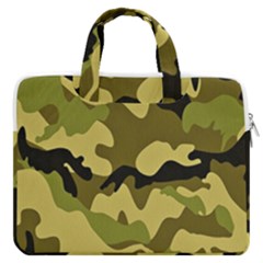 Army Camouflage Texture Macbook Pro 13  Double Pocket Laptop Bag by nateshop