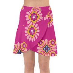 Morroco Wrap Front Skirt by nateshop