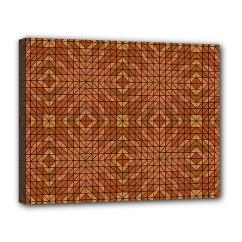 Mosaic (2) Canvas 14  X 11  (stretched) by nateshop