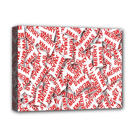 Merry-christmas Deluxe Canvas 16  X 12  (stretched)  by nateshop