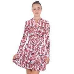 Merry-christmas Long Sleeve Panel Dress by nateshop