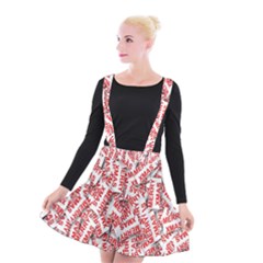 Merry-christmas Suspender Skater Skirt by nateshop