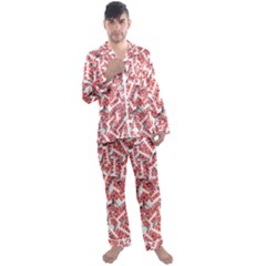 Merry-christmas Men s Long Sleeve Satin Pajamas Set by nateshop