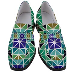 Mosaic 3 Women s Chunky Heel Loafers by nateshop