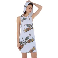 Pattern-35 Racer Back Hoodie Dress