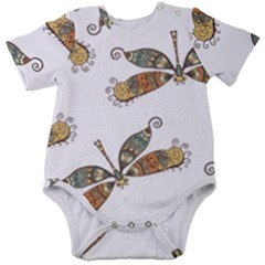 Pattern-35 Baby Short Sleeve Onesie Bodysuit by nateshop