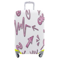 Pink Luggage Cover (medium) by nateshop