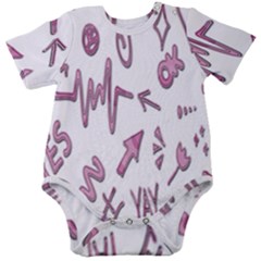 Pink Baby Short Sleeve Onesie Bodysuit by nateshop