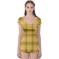 Plaid Boyleg Leotard  by nateshop