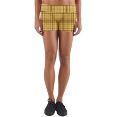 Plaid Yoga Shorts by nateshop