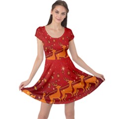 Santa Cap Sleeve Dress by nateshop