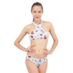 Seamless High Neck Bikini Set by nateshop