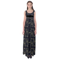 Seamless-pattern Empire Waist Maxi Dress by nateshop