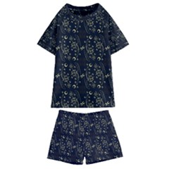 Seamless-pattern Kids  Swim Tee And Shorts Set by nateshop