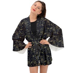 Seamless-pattern Long Sleeve Kimono by nateshop