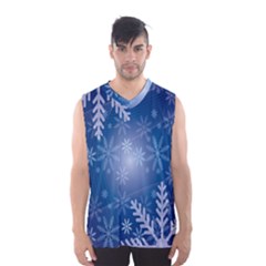 Snowflakes Men s Basketball Tank Top by nateshop