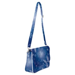 Snowflakes Shoulder Bag With Back Zipper by nateshop