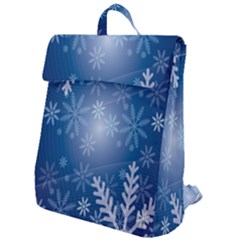 Snowflakes Flap Top Backpack by nateshop