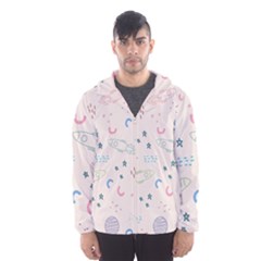 Space Men s Hooded Windbreaker by nateshop