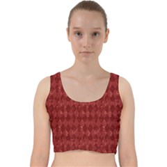 Square Velvet Racer Back Crop Top by nateshop